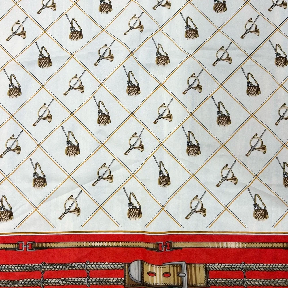 Jim Renoir Scarf Women’s 30” Square Hunting Equestrian Multi Functional‎ Classic